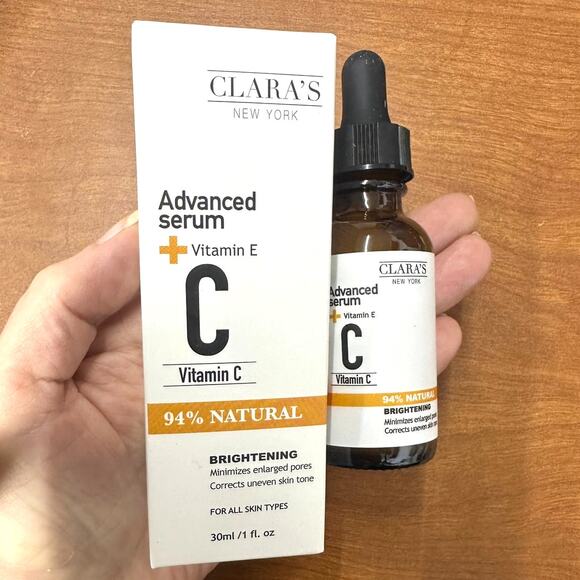 CLARA'S NEW YORK Brightening Vitamin C Facial Serum New Full Size - Picture 2 of 3